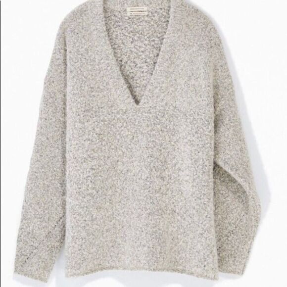 Urban Outfitters Rosie Cozy V-Neck Pullover Side Vent Sweater Size Large - Picture 2 of 14